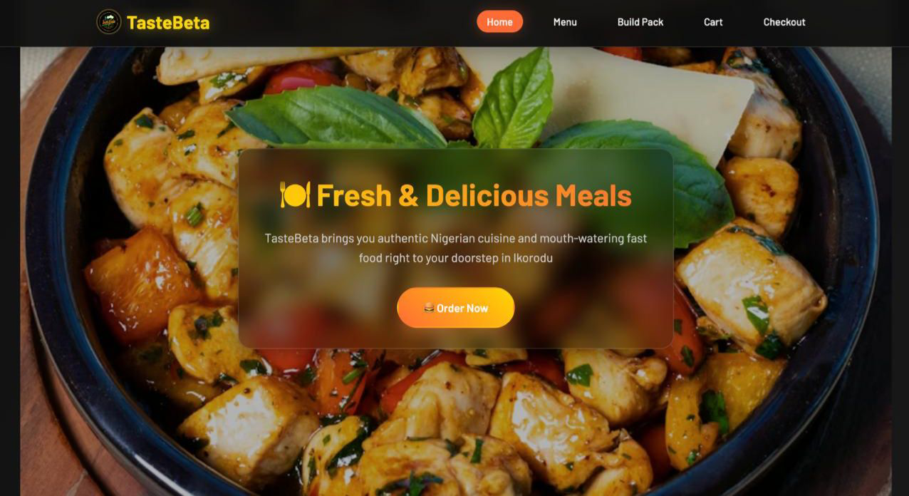 TasteBeta - Full-Stack Food Ordering Platform